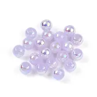 Electroplate Pearlized Glass Pearl Beads
