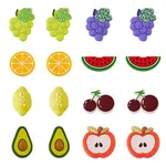 16Pcs 8 Styles Food Grade Eco-Friendly Silicone Focal Beads