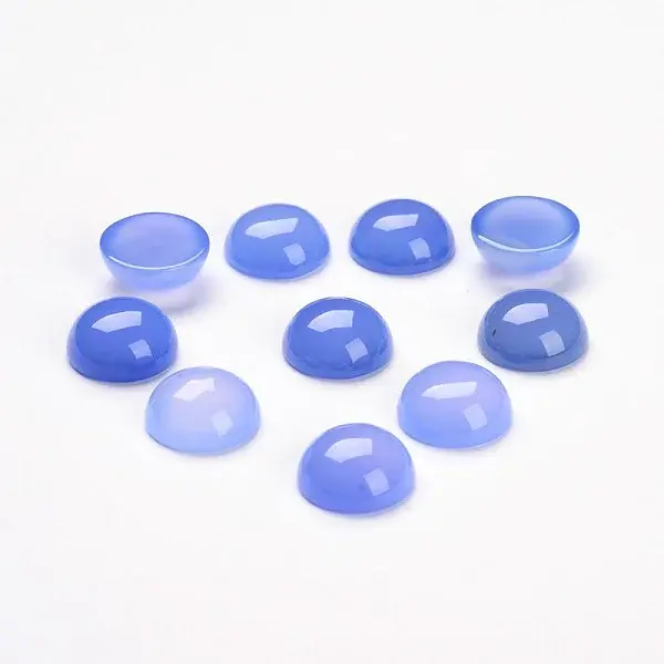 Half Round/Dome Dyed Natural Agate Cabochons