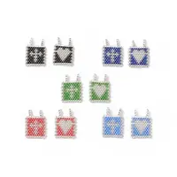 2Pcs 2 Style Handmade Loom Pattern MIYUKI Seed Beads