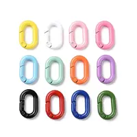 Spray Painted Alloy Spring Gate Rings