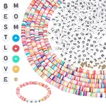 Acrylic Horizontal Hole Letter Beads