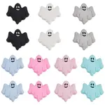 14Pcs 7 Colors Halloween Ghost Food Grade Eco-Friendly Silicone Beads