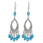 2 Pairs Brass Dangle Earrings