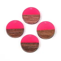 Resin & Walnut Wood Pendants