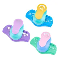 3Pcs 3 Styles Mini Plastic Craft Punch for Scrapbooking & Paper Crafts