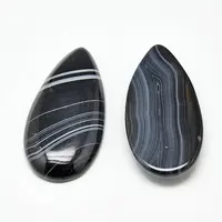 Dyed Natural Strip Agate Cabochons