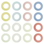 16Pcs 8 Colors Synthetic Luminous Stone Pendants