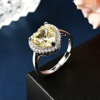 Adjustable 925 Sterling Silver Micro Pave Cubic Zirconia Cuff Rings for Women