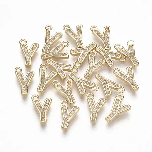 Brass Cubic Zirconia Charms