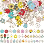 80Pcs 40 Style Alloy Enamel Pendants