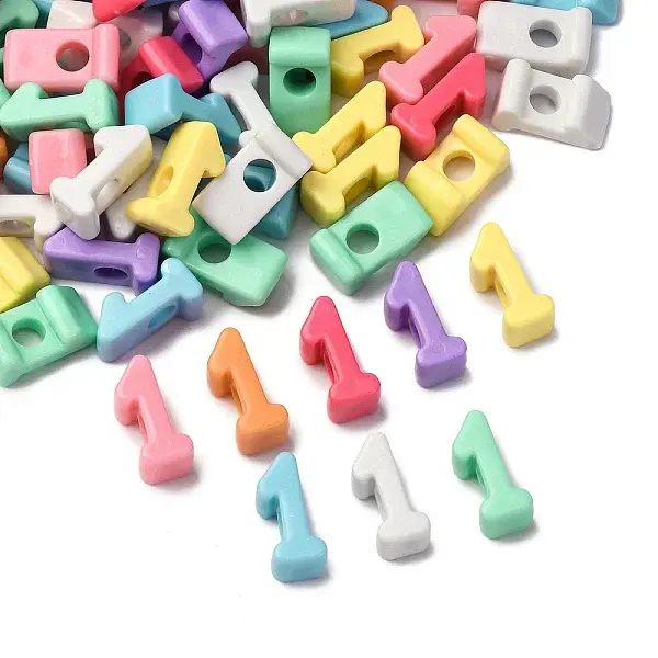 Opaque Acrylic European Beads