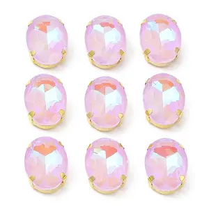 Mocha(MK) Oval Sew on Rhinestone