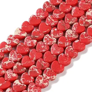 Dyed Synthetic Imperial Jasper Beads Strands