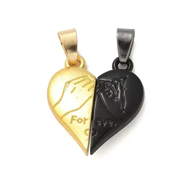 Alloy Enamel Split Pendants