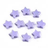 Spray Painted Acrylic Beads