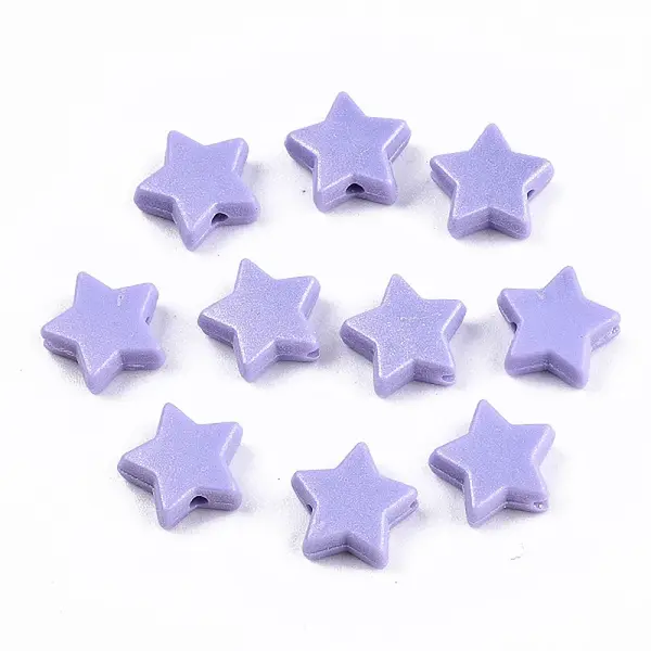 Spray Painted Acrylic Beads