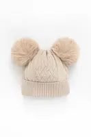 Dětská vlněná čepice Jamiks MISURI IIA béžová barva, JZI086
