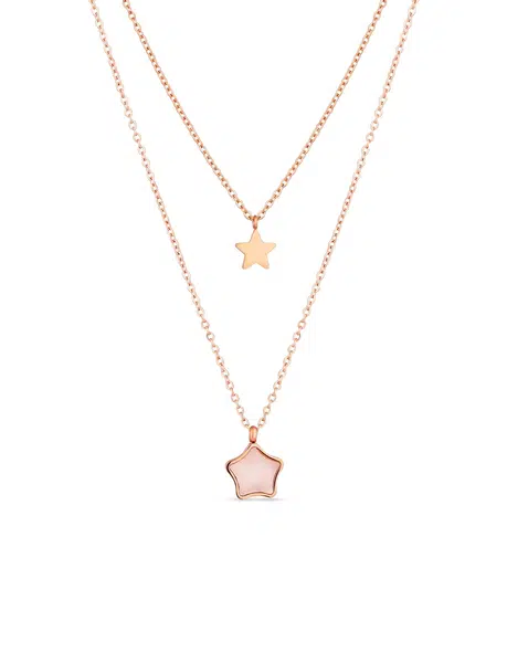 Dámsky náhrdelník v ružovozlatej farbe VUCH Moore Rose Gold
