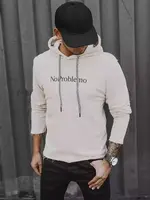 Pánska mikina s kapucňou kamelová farba Dstreet