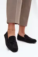 Boto Loafery Mokasíny Ženské Ploché Čierne Soreline