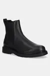 Kožené kotníkové boty Calvin Klein COMBAT ESS CHELSEA BOOT LTH