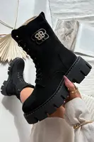 Boto Zateplené workery dámské s ozdobou černé Melisse