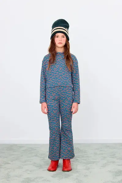 Dětské kalhoty Tinycottons MINI APPLES RIB PANT