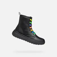 Black Girls Ankle Boots Geox Phaolae - Girls