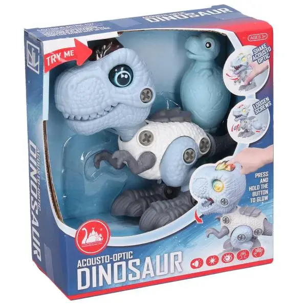 Dino skrutkovací s efektmi tyranosaurus 13 cm