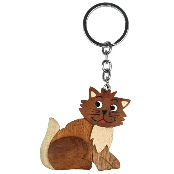 2Kids Toys Drevená kľúčenka veľká Mačka