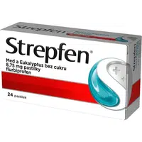 Strepfen Med a eukalyptus bez cukru 24 pastilek