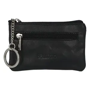 Kožená klíčenka Bellugio, černá