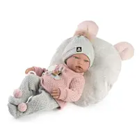 Guca 957 NEUS - realistická bábika bábätko so zvukmi a mäkkým látkovým telom - 38 cm