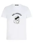 Karl Lagerfeld Tričko 'Ikon Choupette'  béžová / čierna / biela