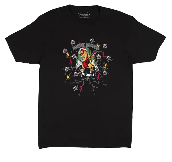 Fender 2025 Ugly Christmas Tee Black L