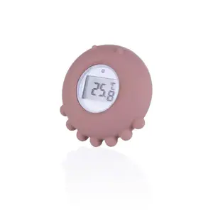 Silikonový digitální teploměr 2v1, Old Pink