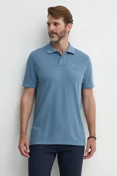 BOSS Orange polo tričko pánske bavlnené Prime
