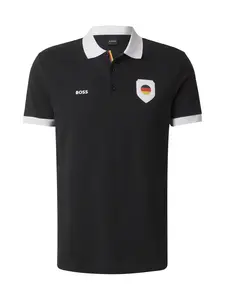 BOSS Tričko 'Paddy'  čierna / biela
