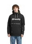 Pánská softshellová bunda meatfly jax černá/bílá xl