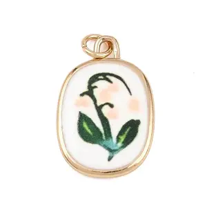 Brass Enamel Pendants