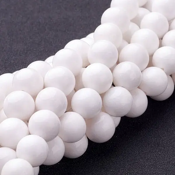 Natural Mashan Jade Round Beads Strands