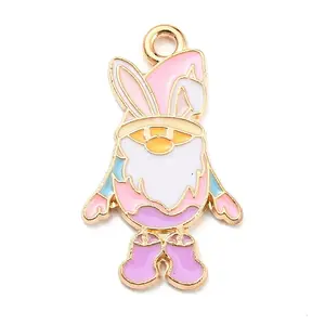 Easter Theme Alloy Enamel Pendants