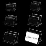12Pcs 6 Style Acrylic Table Card Display Frame