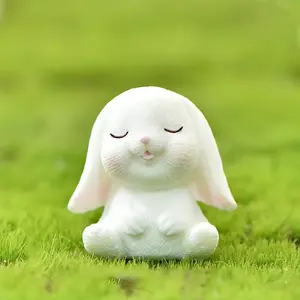 Resin Standing Rabbit Statue