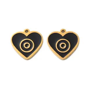 Ion Plating(IP) 304 Stainless Steel Enamel Charms