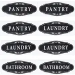 3Pcs 3 Styles PVC Self-adhesive Sign Label Paper