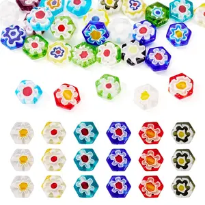 Handmade Millefiori Lampwork Beads Strands