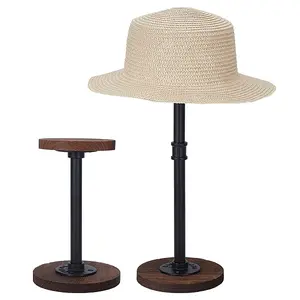 2Pcs 2 Sizes Wooden Hat Racks