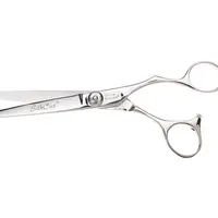 Kadeřnické nůžky Olivia Garden SilkCut Shear 6,5" - stříbrné (6.50) + dárek zdarma